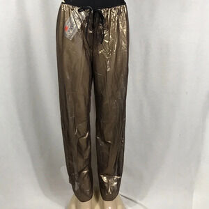 Zuliana Metallic Mesh Pants Size M/L Made in USA New With Tags